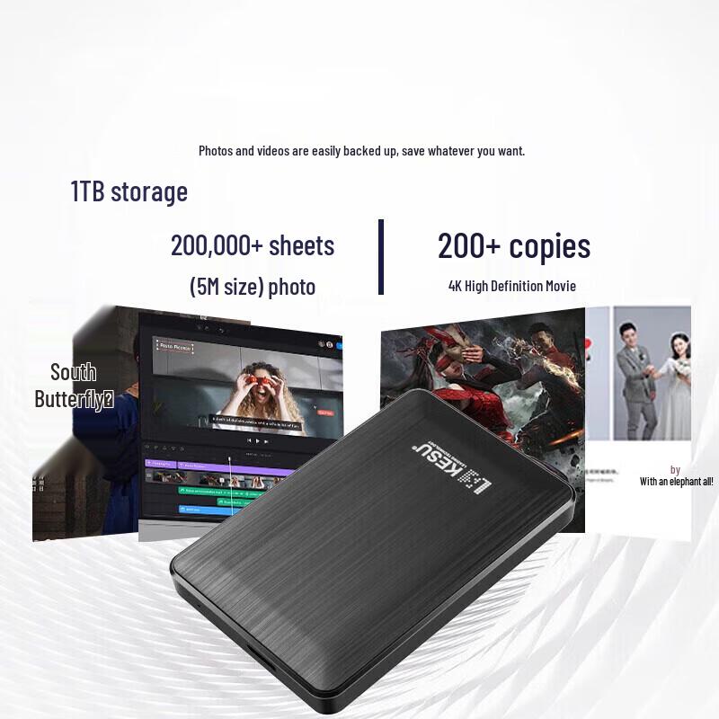 Deli 1TB Portable External Hard Drive