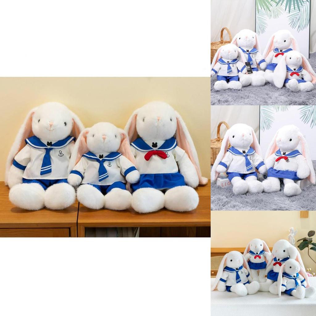 Adorable Blue Navy Bunny Plush Toy Doll Perfect For Birthdays And Cuddly Gifts