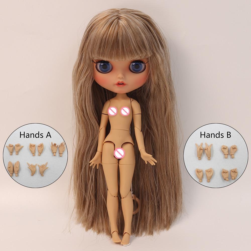 ICY blyth pop 1/6 Pop BJD Gewrichtslichaam Bruine huid Mat gezicht 30cm speelgoed cadeau Anime Girl SD