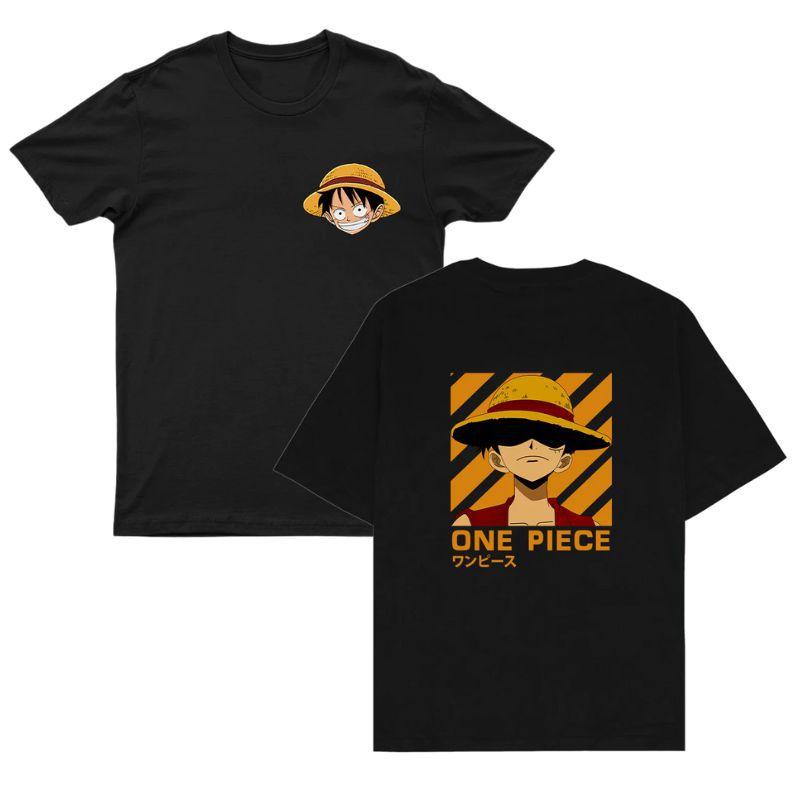 Riman One Piece Around Harajuku Print Fashion Men S And Women S T-Shirts Top Short Sleeves S