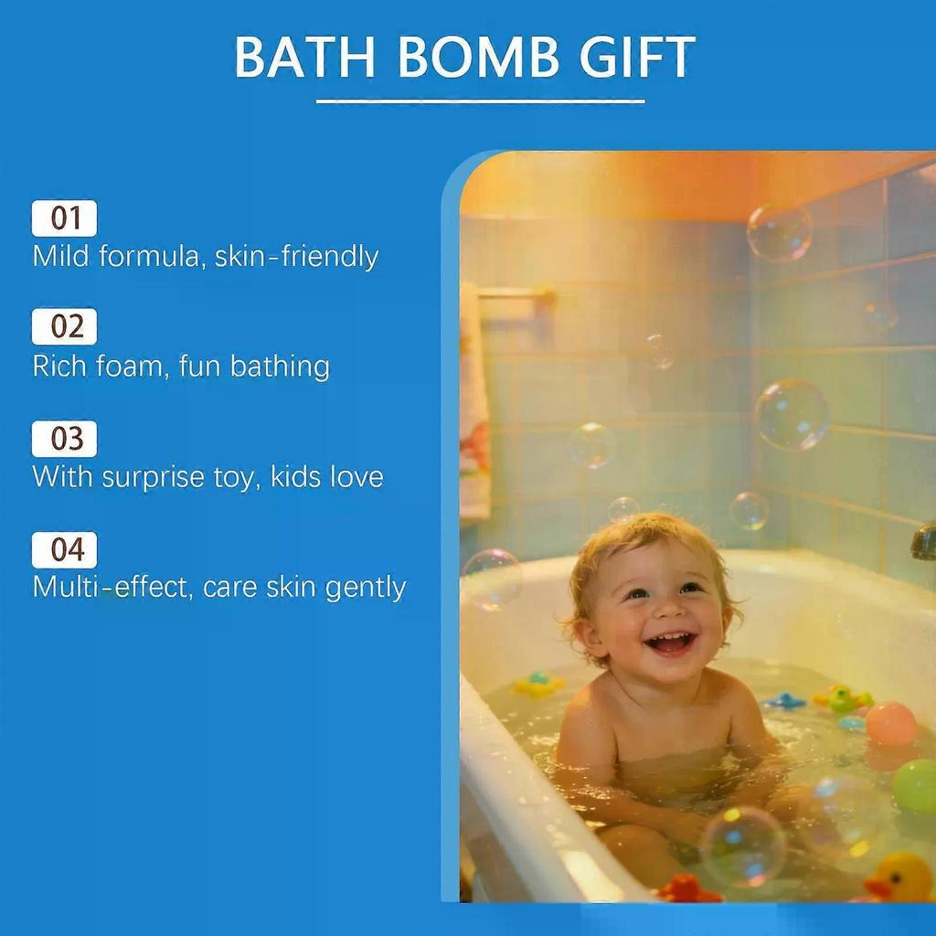 Bath Bombs with Surprise Toys Inside for Kids Gift 12 Pack Easter Egg Natural Rainbow Baths Bombs Ocean Theme Mega Foaming Bubbles Organic Essentials 