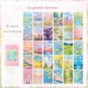 30 sheets of creative brush strokes, flower series material paper, iwatercolor, hand account decoration paper, sticky note paper