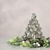 Recycled Glass Silver Christmas Tree Ornament