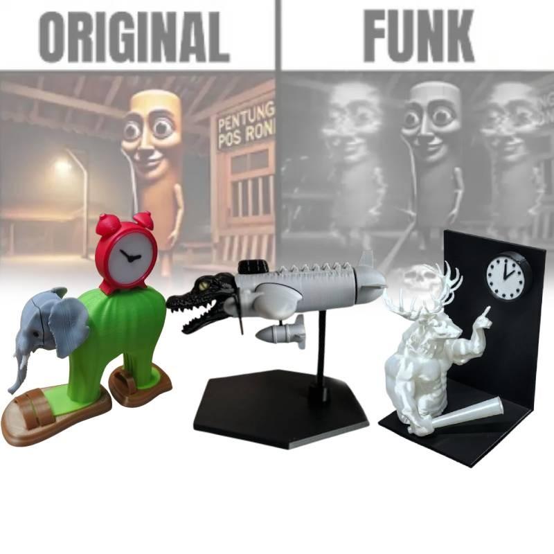 Action Tungtungtung Sahur Figure Cartoon Model Toy Decoration Doll Gift Children