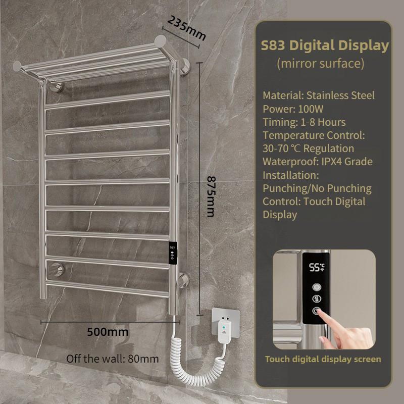 Drying Sterilization Towel Holder Household Hotel Intelligent Electric Towel Rack Bathroom Constant Temperature