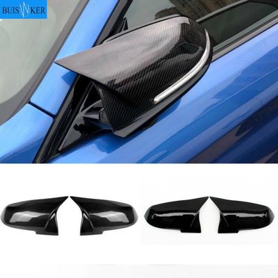 2 adet Oto Araba Dikiz Yan Ayna Kapağı Trim BMW F20 F21 F22 F23 F30 F31 F32 F36 X1 E84 F87 M2 Karbon Fiber