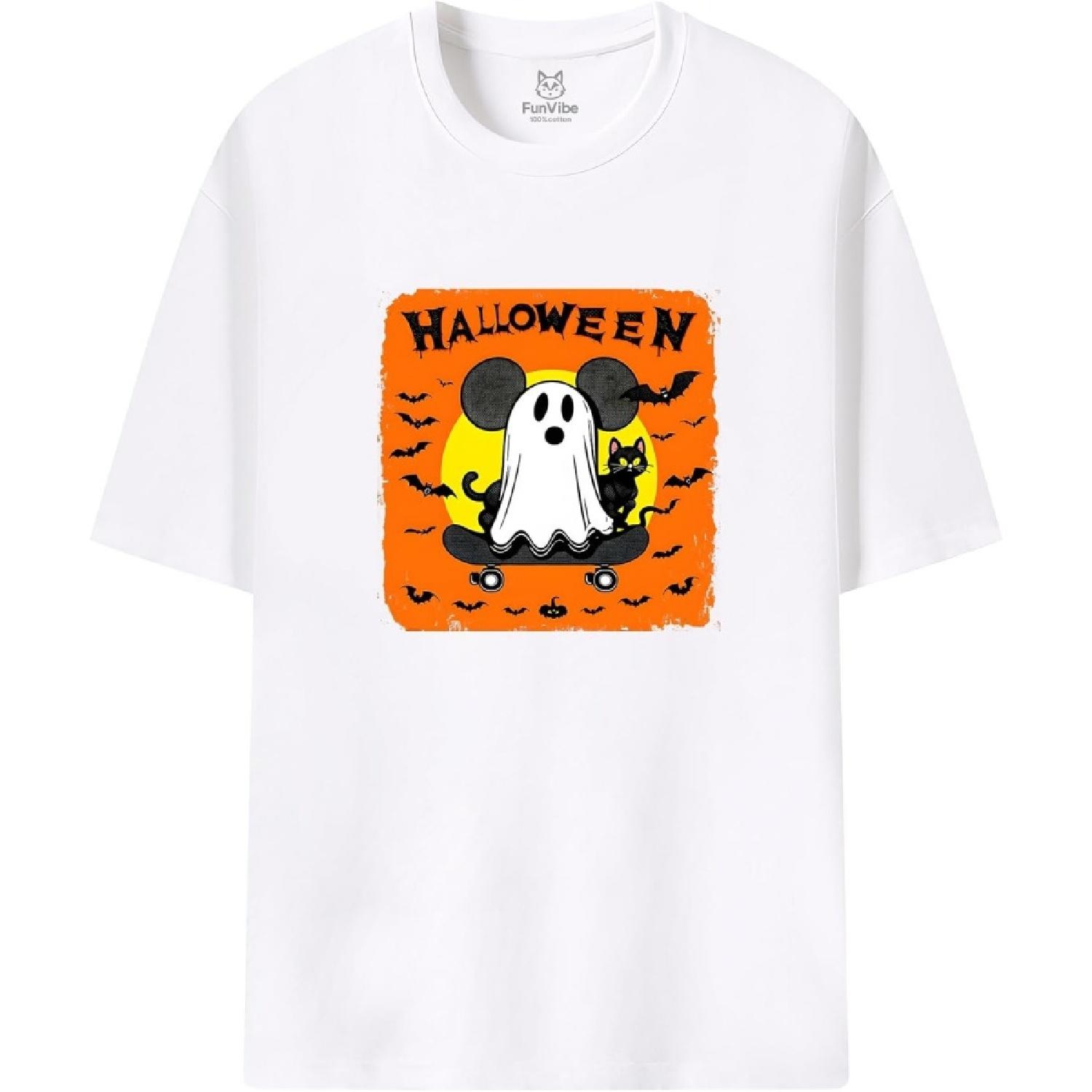 

Various Joyful Festival Christmas Halloween Birthday Cotton T-Shirt XXXXXL білий