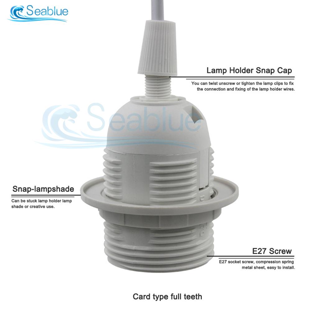 110V 220V 1.8M US/EU Plug Power Cord With ON/OFF Switch E27 Bulb Lamp Holder Textile Cable Cord for Hanging Light Cord Kit