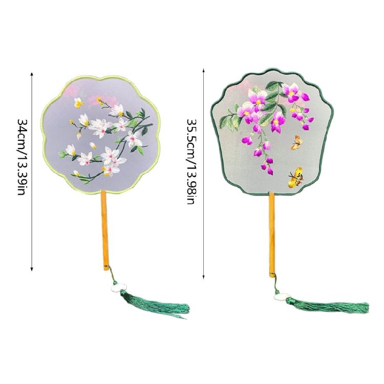 Chinese Styles Hand Fan Double Side Hand Fan for Womens Girl Performances Dance