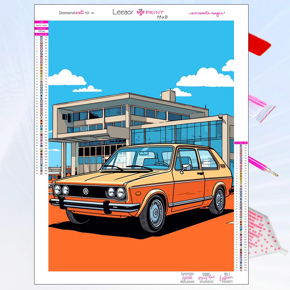 Kolorowe Samochody Malowanie Diamentowe Nowość 2026 Ulubione Zabawki Chłopców Pełna Mozaika z Cyrkonii Haft Zestaw do Haftu Krzyżykowego Dekoracja Domu