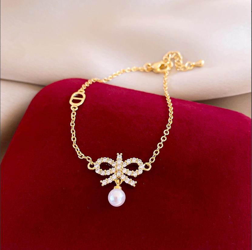 Electroplated Zircon Sun Love Bracelet Niche Sweet Versatile Bracelet Temperament Light Luxury High-end Jewelry Women