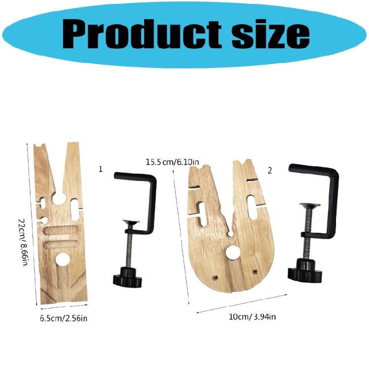Wood Clamp Set Multifunctional for Woodworking and Crafts Round Edge Provides Stability Lightweight Construction