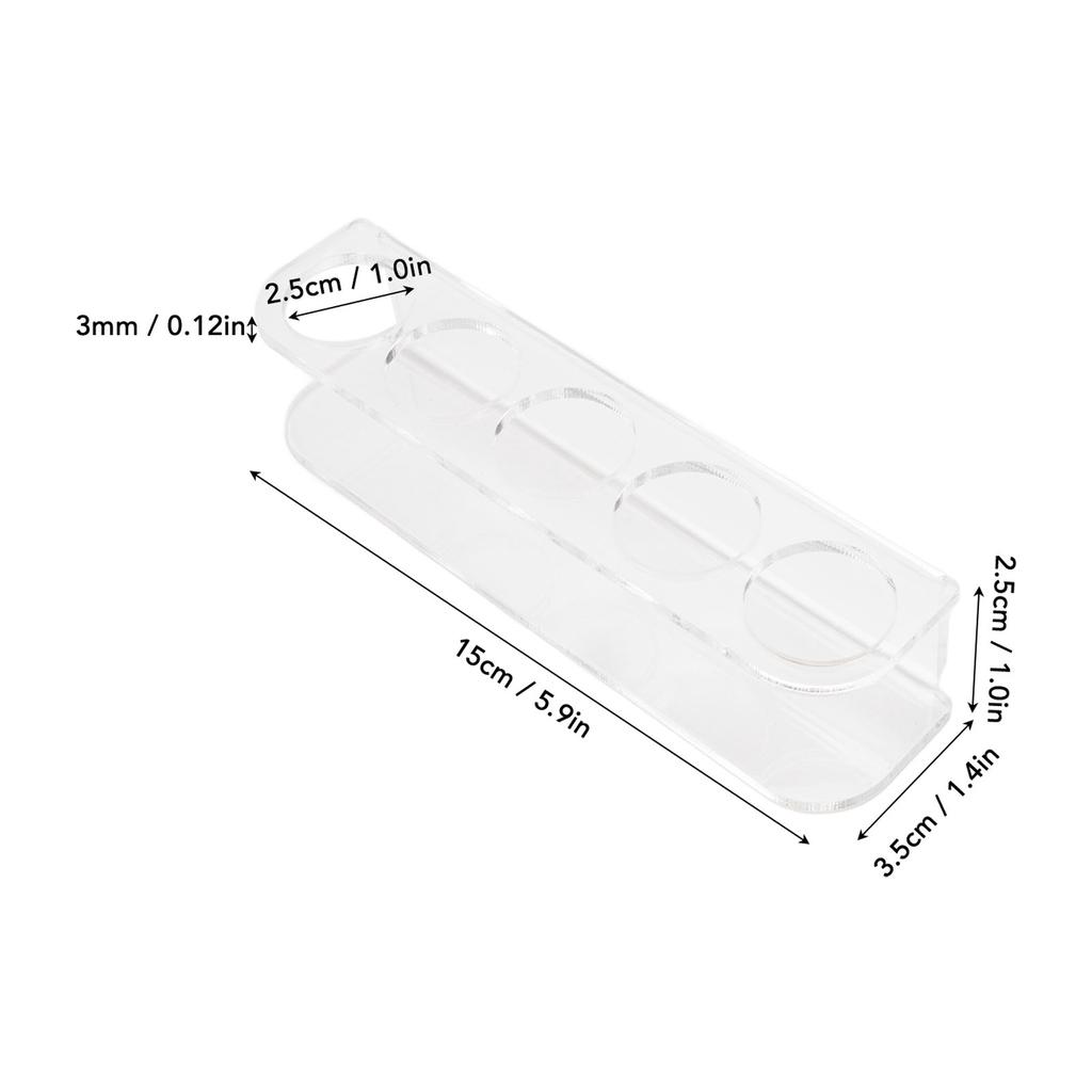 Refrigerator Vial Holder Space Saving Acrylic Vial Wall Caddy for 2.5cm Diameter Vial