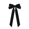 Winter Velvet Belt Double Bow Hairpin Hair Accessories Fashionable and Simple Versatile Princess Duck Bill Clip Hairpin