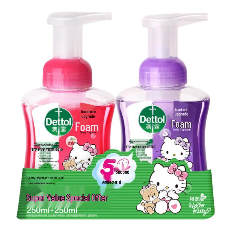 Dettol Hello Kitty Ограниченная серия Пенка для мытья рук Набор