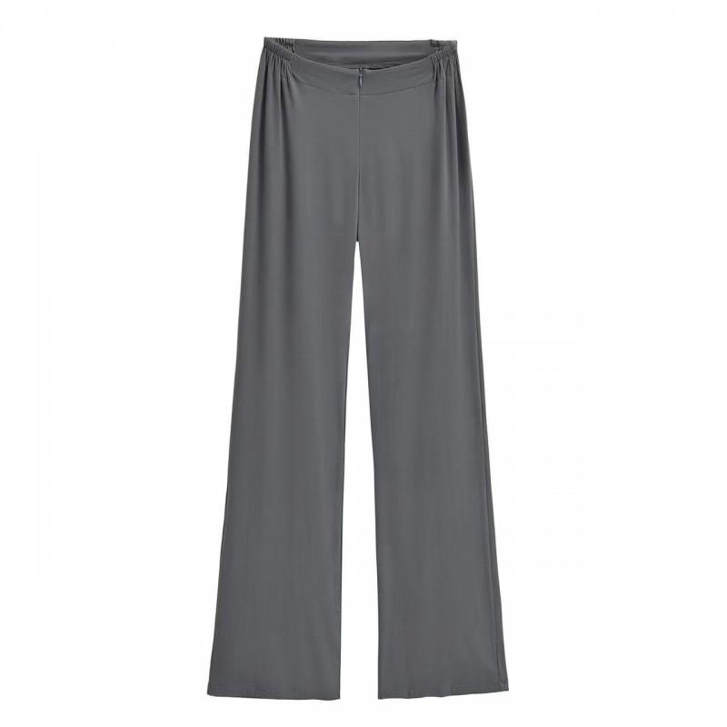 Soft Modal High-Waist Straight Leg Yoga Pants Women Comfortable Loose Fit Sweat Absorbent Athletic Trousers