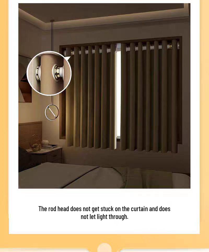 Telescopic No-Drill Curtain Rod & Bracket, Clothes Drying Shower Support Rod, Door Roman Rod
