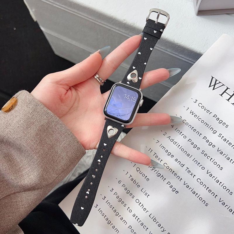 Compatible Denim Strap for Apple iWatch 11, Huawei Fit4, and Xiaomi 9PRO