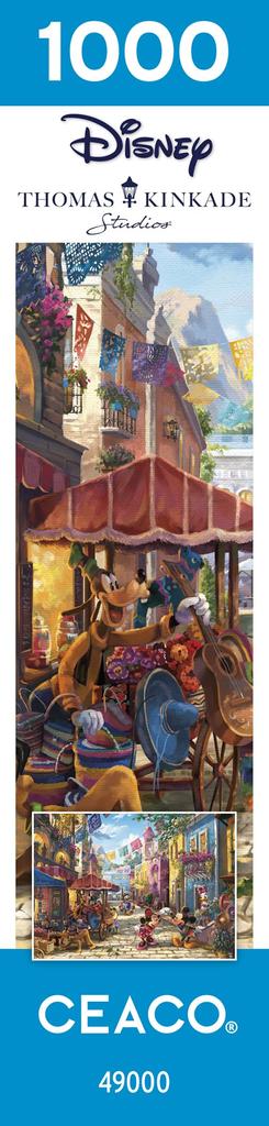 Ceaco Thomas Kinkade Disney Mickey und Minnie in Mexiko 1000-teiliges Puzzle - - - -