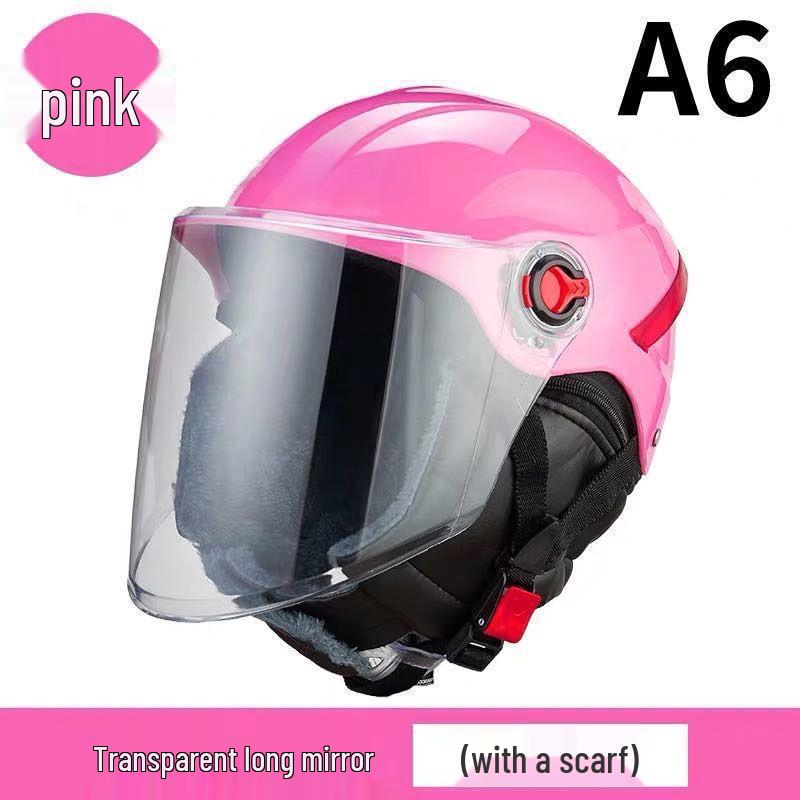 Capacete Elétrico para Veículos de Inverno - Unissex, à Prova de Frio, Quente, Bonito, Design de Segurança com Protetor de Pescoço de Algodão