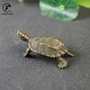 Vintage ορειχάλκινα ειδώλια ζώων χελωνών μακροζωίας Μινιατούρες τυχερές στολίδια επιφάνειας εργασίας Αξεσουάρ διακόσμησης σπιτιού Διακοσμητικά Feng Shui