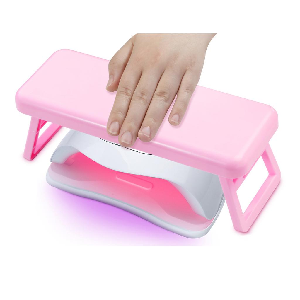 Nail Arm Rest Foldable Nail Hand Rest PU Leather Nail Pad Cushion Practical Nail Hand Pillow for Manicure Salon Use