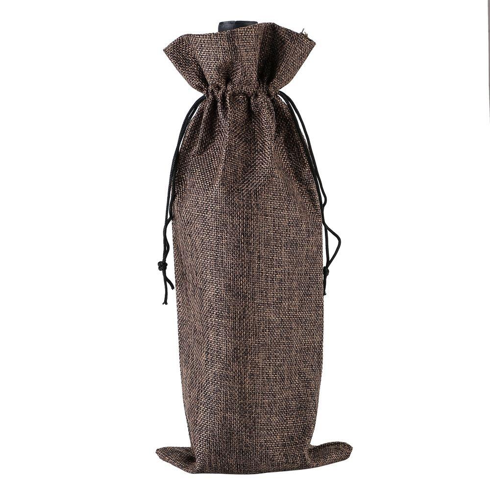 750ml Gift Burlap Linen Party Decoration Wine Bags Wine Bottle Covers Packaging Bag Champagne Pouch