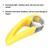 Stainless Steel Banana Cutter 17.5cm Kitchen Slicing Tool Yellow