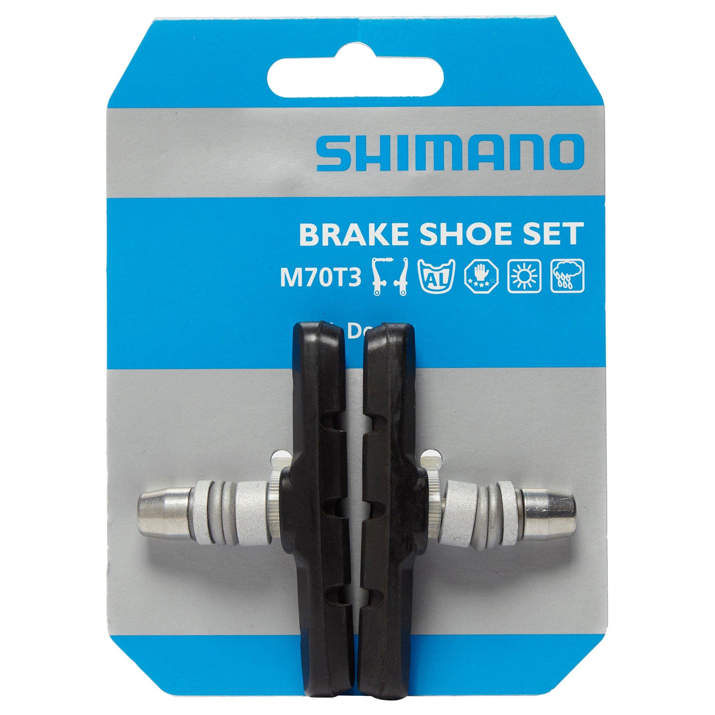 Shimano MT70T3 Brake Shoe compatible with and Y8BM9810A Set, BR-M530 others, чёрный