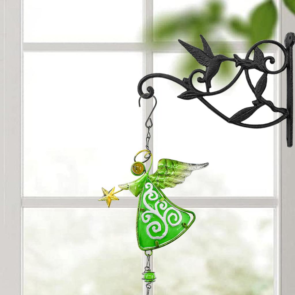 MrMrKura Plant Bracket Iron Bracket Hanging Bird Cast Iron Planter Potted Plant Garden Stylish Hanging for Hanging Wall Use Hanger, Hook, Design,