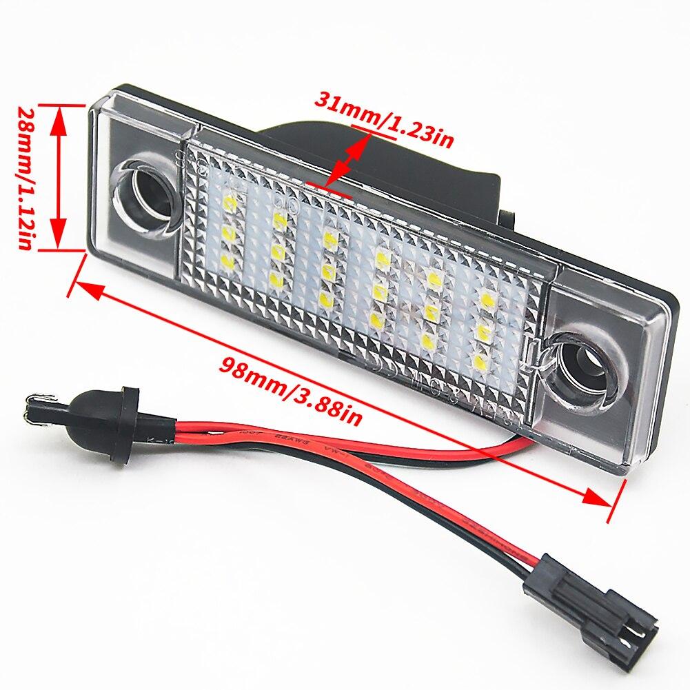 2Pcs 18LED Car License Number Plate Light Led Auto Boot Light For Chevrolet Cruze 2006~ Car Accessories