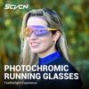 SCVCN Farbige photochrome Radsportbrille Sonnenbrille für Herren Radsport Straßen- und Mountainbike-Brille sowie für Damen Freizeit Wandern Winddicht