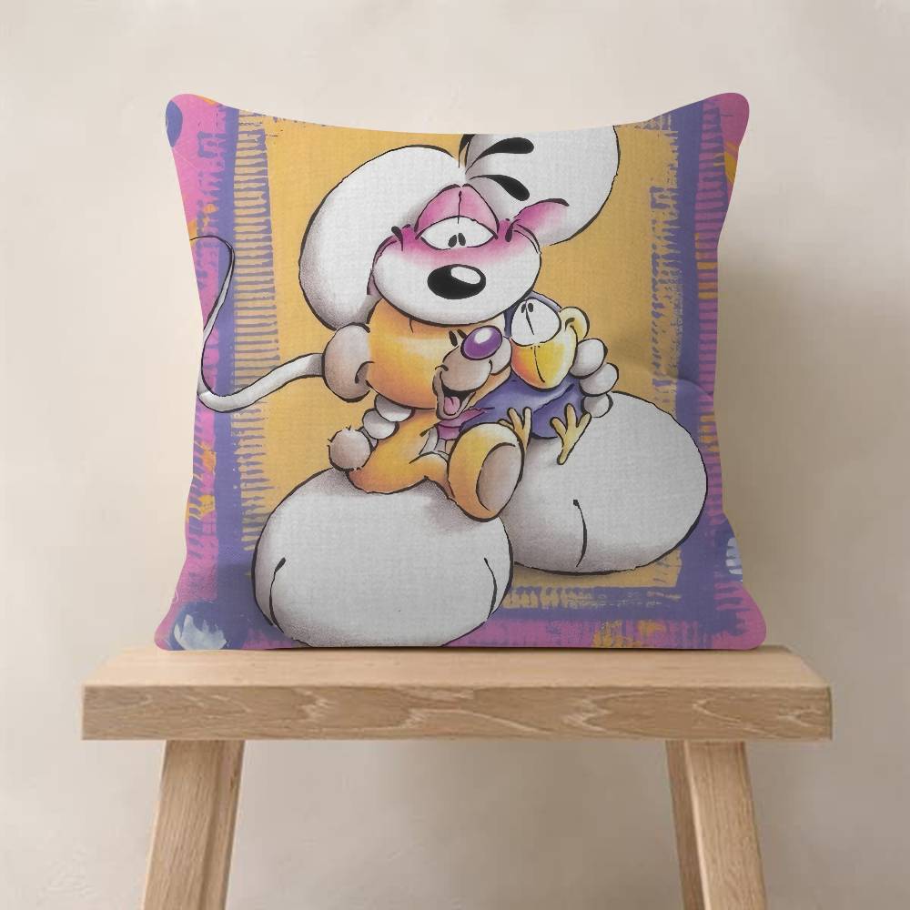 Cartoon DDiddl love cute kawaii Personalized Pillow Cover Kids Bedroom Wild Party Decor Pillowcase kid Birthday shower Gift