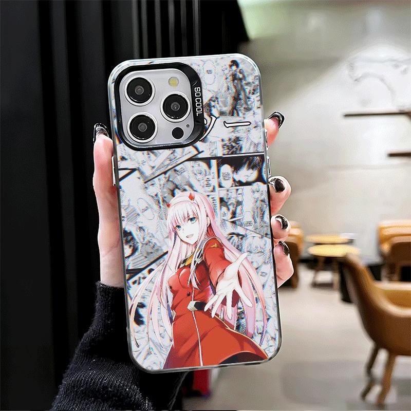 Darling Zero Two 02 Anime Shockproof Phone Case for iPhone 17 Air 16 16E 15 Pro Max 14 Plus 13 Mini 12 Back Cover Anti Fall Fund