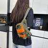 Unisex Crossbody Bag – Korean Minimalist Design Compartment with Water Bottle Holder for Hiking Climbing