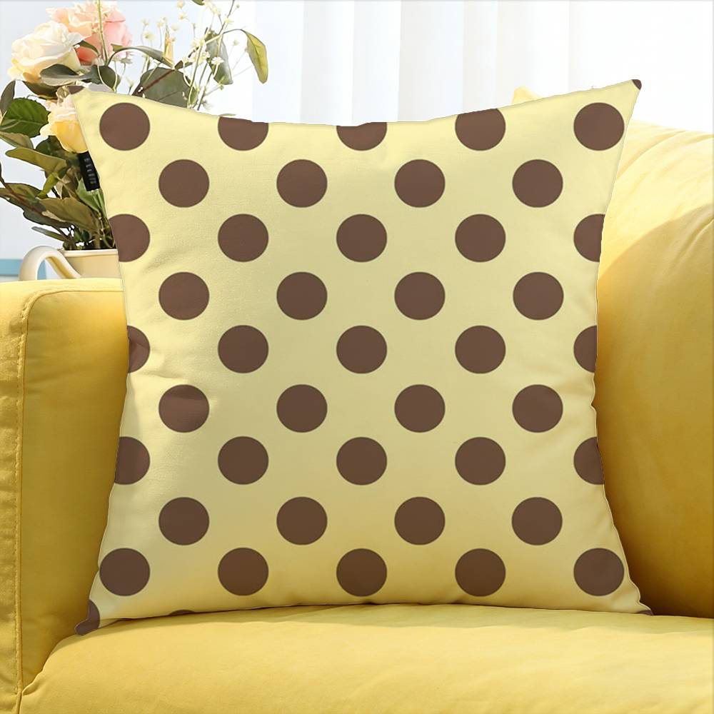 Fashion P-Polka Dot Figure World Various Sizes Square Pillow Case For Car Home Bedchamber Decor