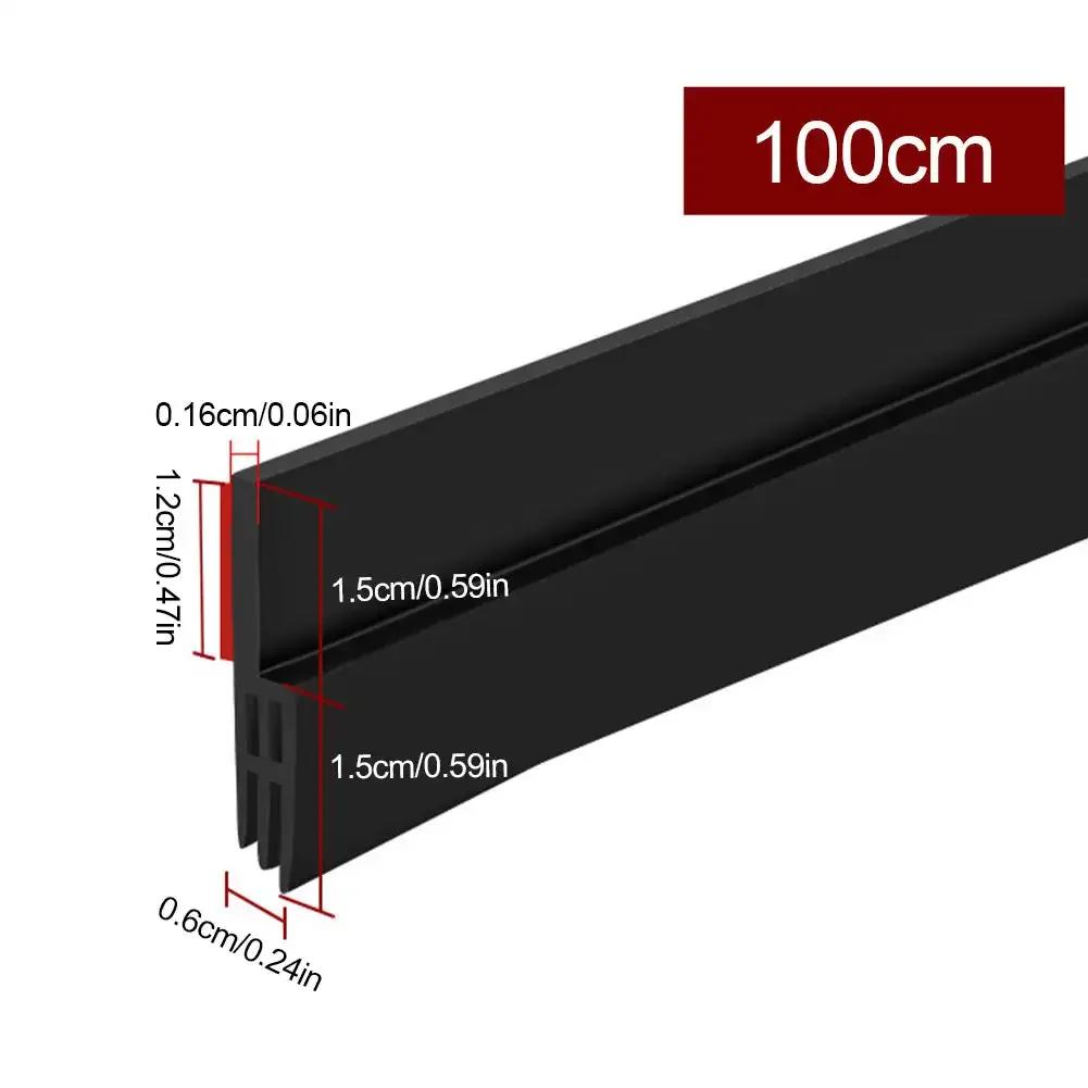 100cm Silicone Door Draught Excluder Door Bottom Sealing Strip Tape Weatherstrip Waterproof Wind Proof Sound Insulation Tape