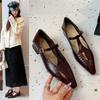 Beautiful! Mary Jane shoes 2025 autumn new women's shoes thick heel retro soft sole temperament new Chinese gift single shoes