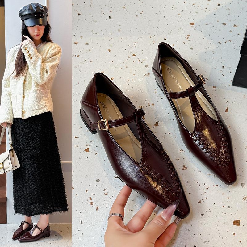 Beautiful! Mary Jane shoes 2025 autumn new women's shoes thick heel retro soft sole temperament new Chinese gift single shoes