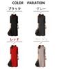 SECOND ROOTS Simple Knit High Long Tight Business Work Dress, Neck, Sleeves, Fit, Adult, Fall/Winter, Casual, Wear, Black, 5A-R05-BKM