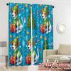 2D Flat Printing  JIT 2pcs   Curtains (Without Rod) Festive Pup Popular Curtains&Drapes Versatile Durable Polyester Curtains Art