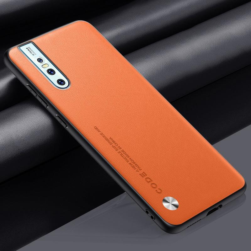 Luxus PU Lederhülle Für Vivo V15 Pro Rückseite Matte Silikon Stoßfester Schutz Handyhülle Für Vivo V15 V15Pro Coque