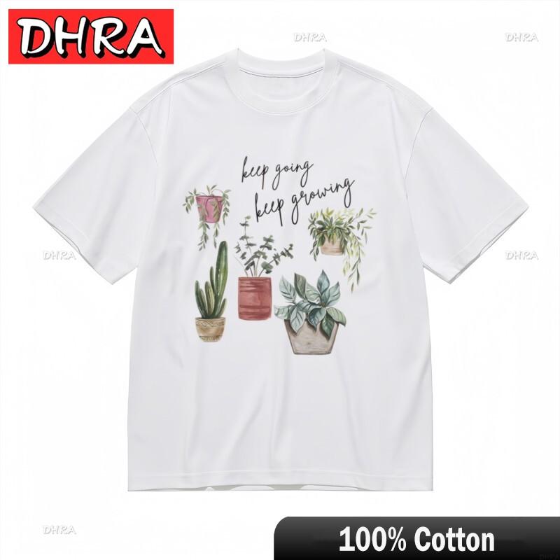 Womens Breathable Classic TShirt Potted Cactus Motivational Slogan Tee Graphic Urban Minimalist Clothing Graphic Urban S
