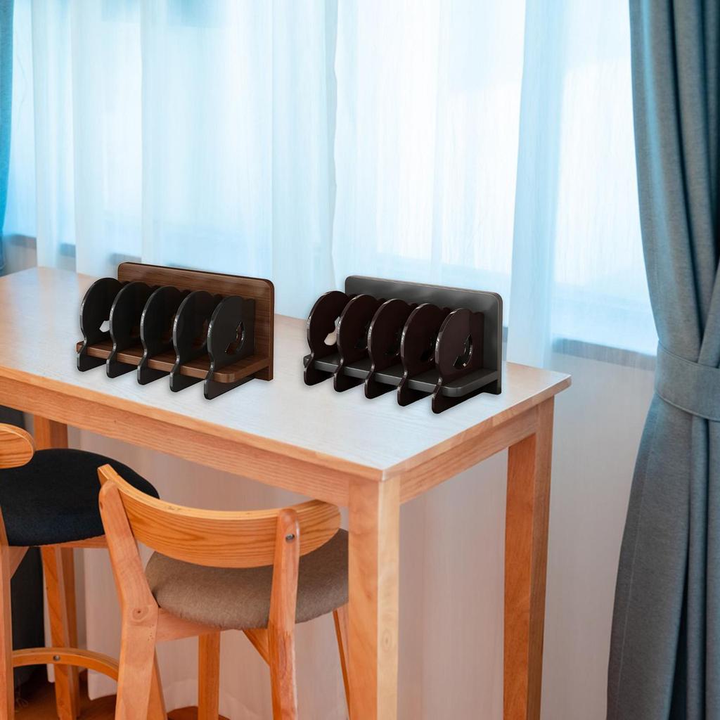 Acrylic CD Holder Album Organizer Holder Stand Bin Multifunctional Multi Compartment Vinyl Record Stand for Hotel Dorm Home