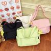 Solid Color Simple Casual Crossbody Bag Large Capacity Japanese Literature and Art Versatile Shoulder Bag Youth Campus Student Tote Bag