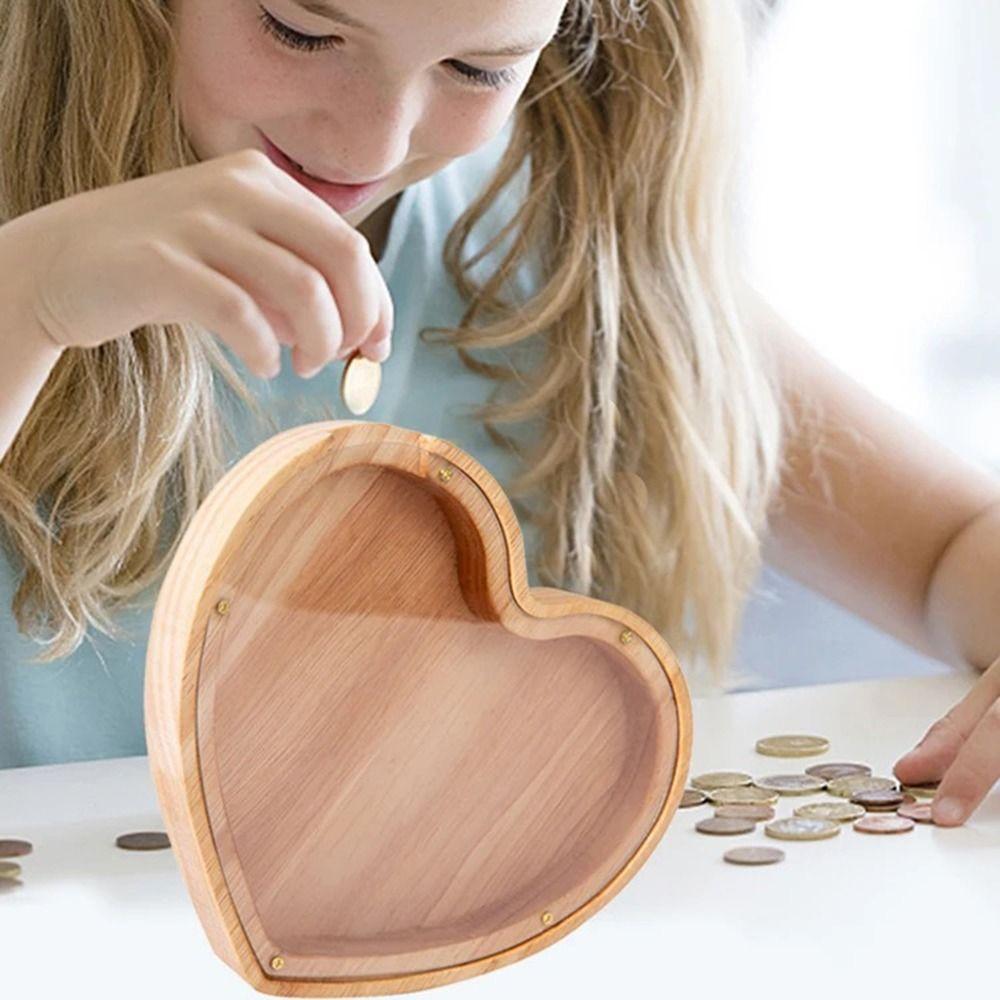 Unbreakable Coin Container Transparent Money Storage Jar Personalized Cash Saving Box Adults