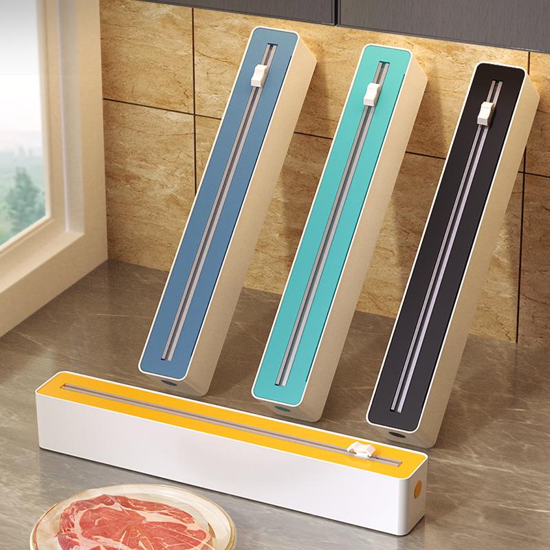 Wall-Mounted Magnetic Cutter for Plastic Wrap, Baking Paper & Foil