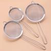 3pcs Stainless Steel Fine Mesh Strainer With Sturdy Handle And Hook Colander Sifter For Juice Soy Milk Kitchen Tools