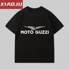 Short Sleeve T-Shirt Men's Trend Brand Personalized Fashion MOTO GUZZI Motorcycle Printed T-Shirt Men's Trend Ins Loose