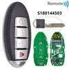 Great 4A Chip 433MHz KR5TXN1 S180144500/502/503/801 With LED Car Remote Key For Nissan Rogue Kicks S Sport Altima Sylphy Versa
